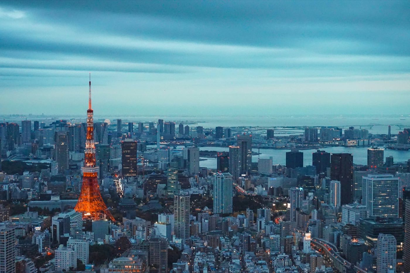 Shibuya Sky at sunset